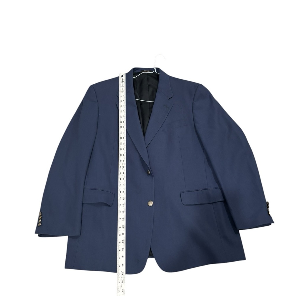 Hart Schaffner Marx Made in USA Men's Navy Dress Blazer-size 44R - Picture 6 of 11